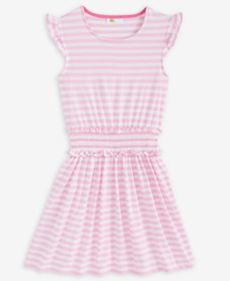 Epic Threads - Little & Big Girls Striped Smocked-Waist Dress