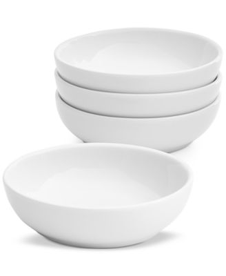 The Cellar - Whiteware James Round Dip Bowls, Set of 4