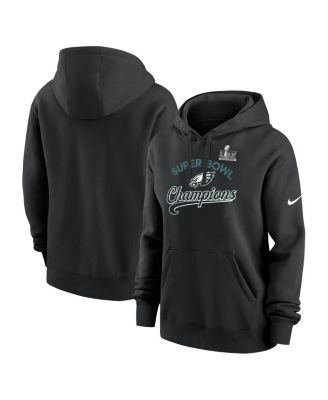 Nike - Women's Black Philadelphia Eagles Super Bowl LIX Champions Tailsweep Pullover Hoodie
