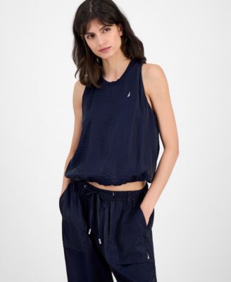 Nautica Jeans - Women's Crewneck Sleeveless Bubble Top