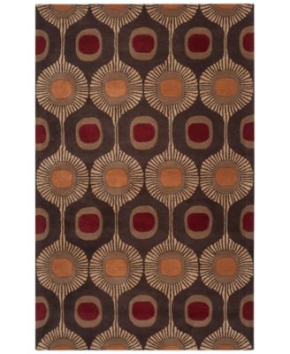 Livabliss - Forum FM-7170 Dark Brown 6' x 9' Area Rug