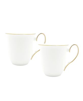 Twig New York - Amelie Brushed Gold Rim Set of Two Mugs