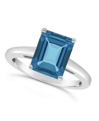 Macy's - London Blue Topaz (4 ct. t.w.) Ring in Sterling Silver