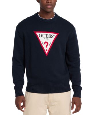 GUESS JEANS - Men's Big Triangle Logo Sweater