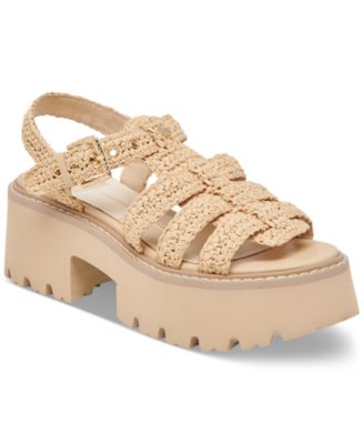 Dolce Vita - Women's Latice Peep-Toe Fisherman Sandals
