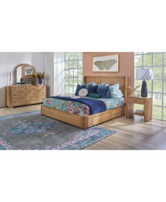 Furniture - Nordic 3 Pc. King Panel Storage Set (Bed, Dresser & Open Nightstand)
