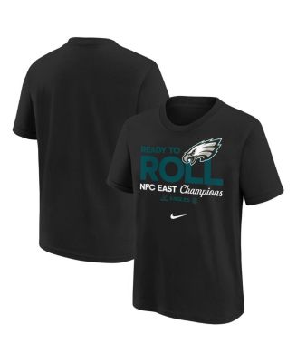 Nike - Big Boys and Girls Black Philadelphia Eagles 2024 NFC East Division Champions Locker Room Trophy Collection T-Shirt