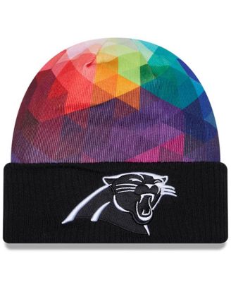 New Era - Big Boys and Girls Black Carolina Panthers 2023 NFL Crucial Catch Cuffed Knit Hat