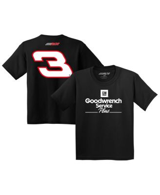 Richard Childress Racing Team Collection - Big Boys and Girls Black Dale Earnhardt Goodwrench Lifestyle T-Shirt