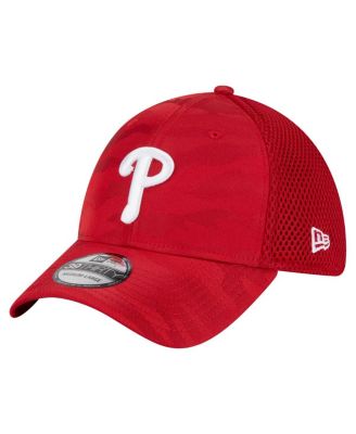 New Era - Big Boys and Girls Red Philadelphia Phillies Camo 39THIRTY Flex-Fit Hat
