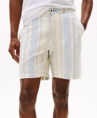 Tommy Hilfiger - Men's Stripe Drawstring Shorts