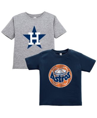 Soft As A Grape - Toddler Navy/Gray Houston Astros Cooperstown Collection Two-Pack T-Shirt Set