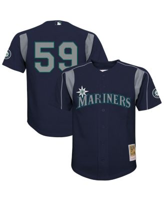 Mitchell & Ness - Toddler Felix Hernandez Navy Seattle Mariners Throwback Mesh Batting Practice Jersey