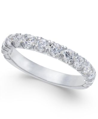 Macy's - Pav&eacute; Diamond Band Ring (1 ct. t.w.) in 14k Gold, Rose Gold or White Gold
