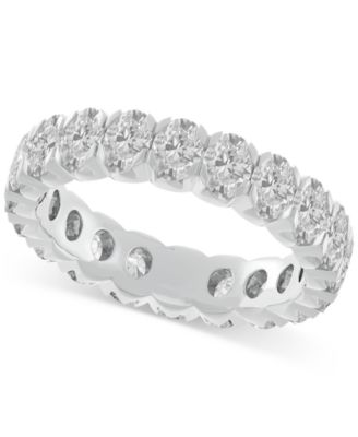 Macy's - Diamond Oval-Cut Eternity Band (3 ct. t.w.) in 14k Gold (Also in Platinum)