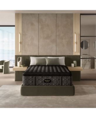 Beautyrest - Black Series Three 16.5" Firm Pillowtop Mattress Set - Full