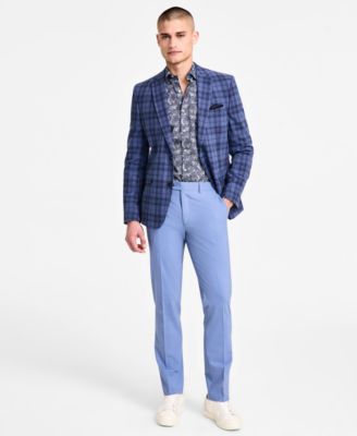 Bar III - Men's Slim-Fit Plaid Sport Coat