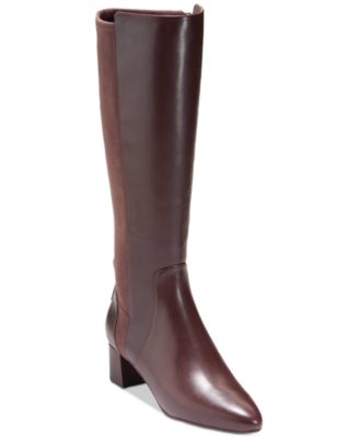 Cole Haan - Women's Go-To Mixed-Media Block-Heel Boots