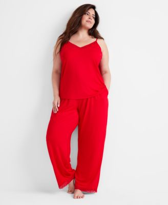 State of Day - Women's Lace-Trim Camisole Pajama Set