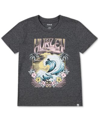 Hurley - Big Girls Sunset Tide Graphic Cotton T-Shirt