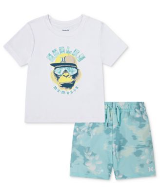 Hurley - Little Boys Osaka Swim Top & Shorts, 2 Piece Set