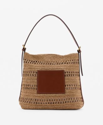 MANGO - Women's Natural Fibre Shoulder Bag