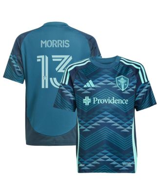 adidas - Big Boys and Girls Jordan Morris Blue Seattle Sounders FC 2025 The Salish Sea Kit Replica Player Jersey