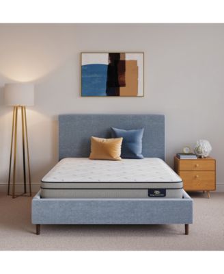 Serta - Flowering Cherry 8" Plush Euro-Top Mattress - Twin XL