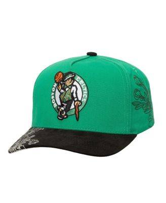 Mitchell & Ness - Men's Kelly Green/Black Boston Celtics May Flowers Adjustable Hat