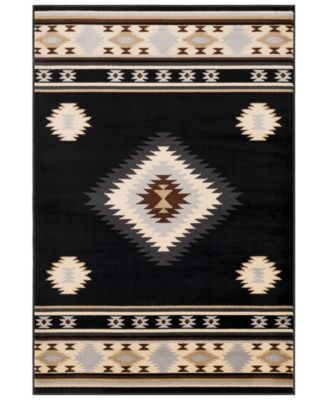 Livabliss - Paramount PAR-1095 Black 7'9" x 11'2" Area Rug