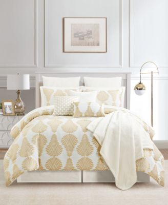 Sunham - Fan Damask 14-Pc. Comforter Set, Queen