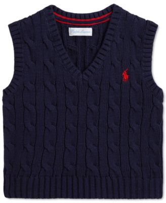 Polo Ralph Lauren - Baby Cotton Cable-Knit Sweater Vest