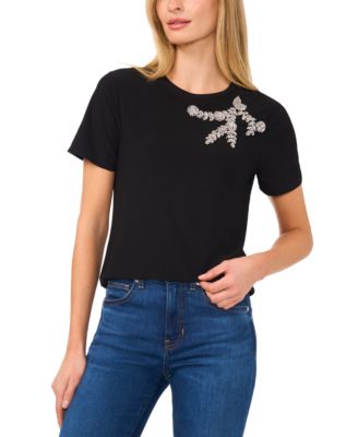 CeCe - Women's Embellished Tee