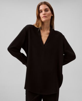 Calvin Klein - Women's Relaxed V-Neck Popover Tunic
