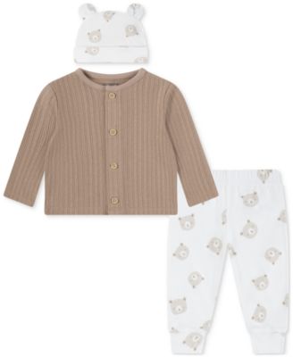 Huggies - Baby Boys 3-Pc. Cardigan, Pants & Hat Set