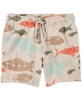 Carter's - Toddler Boys Sea-Print Pull-On Shorts