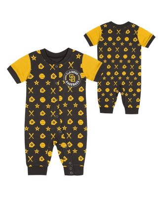 Outerstuff - Newborn Brown San Diego Padres Hard 90 Coveralls