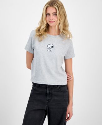 Freeze 24-7 - Juniors' Embroidered Snoopy Baby T-Shirt