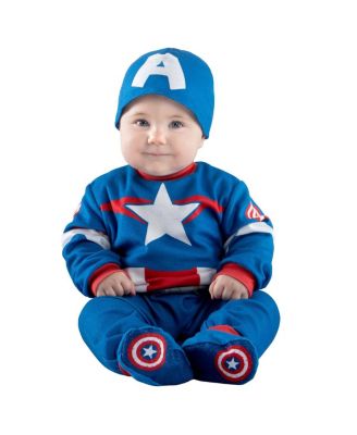 Jazwares - Baby Boys and Girls Captain America Costume with Hat