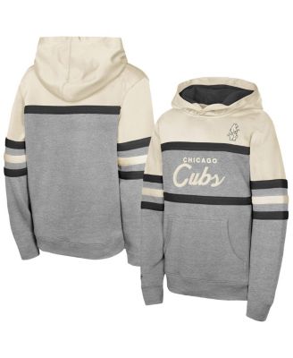 Mitchell & Ness - Men's Cream Chicago Cubs Head Coach Pullover Hoodie