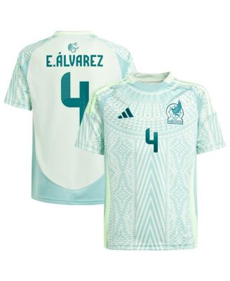 adidas - Big Boys and Girls Edson Alvarez Green Mexico National Team 2024 Away Replica Player Jersey
