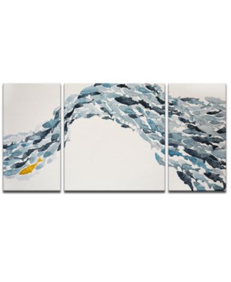 Ready2HangArt - 'Goldfish' 3-Pc. Canvas Art Print Set