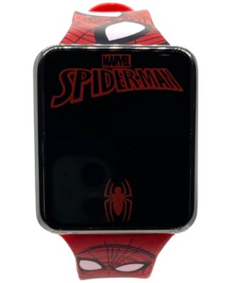 Accutime - Kid's Spiderman Red Silicone Strap Touch Screen Smart Watch 36x33mm