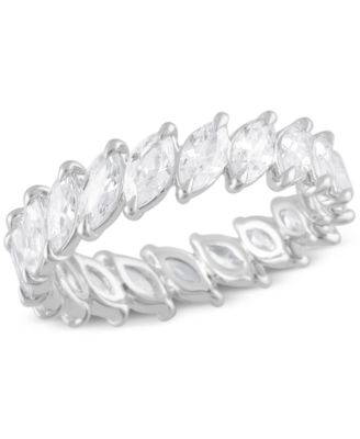 Badgley Mischka - Certified Lab Grown Diamond Marquise-Cut Eternity Band (3 ct. t.w.) in 14k Gold