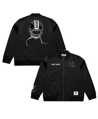 Mitchell & Ness - Men's Sean Taylor Black Washington Commanders Name Number Full-Zip Bomber Jacket