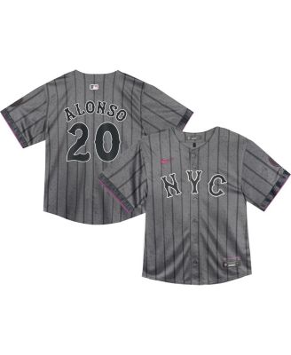 Nike - Baby Boys and Girls Pete Alonso Graphite New York Mets 2024 City Connect Limited Player Jersey
