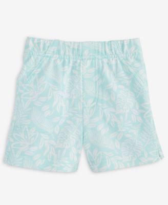 First Impressions - Baby Boys Tonal Leaf-Print Shorts