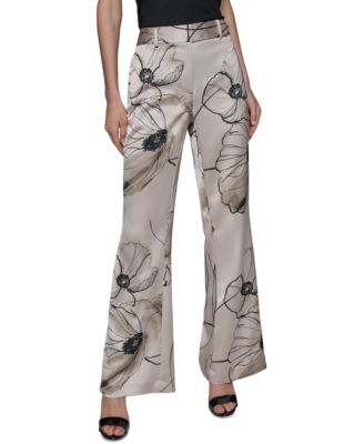 KARL LAGERFELD PARIS - Women's Printed Satin Pants