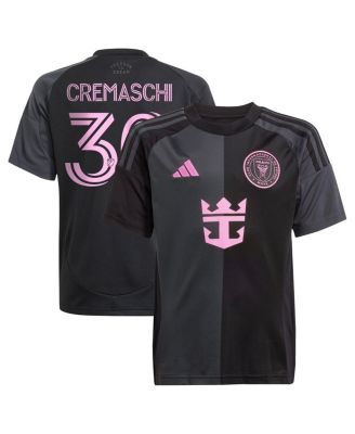 adidas - Big Boys and Girls Benjamin Cremaschi Black Inter Miami CF 2025 The Fortitude Kit Replica Player Jersey