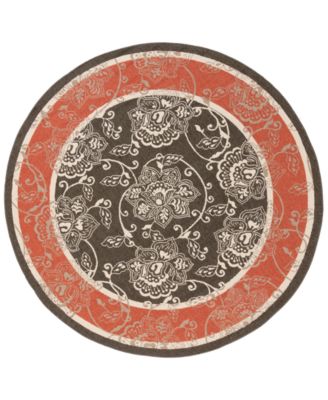 Livabliss - Alfresco ALF-9592 Black 8'9" Round Area Rug